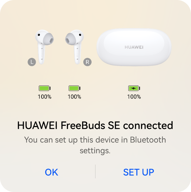 HUAWEI Freebuds SE Bluetooth Connection3
