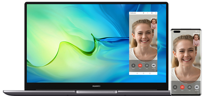 HUAWEI MateBook D 15 collaborate with phone