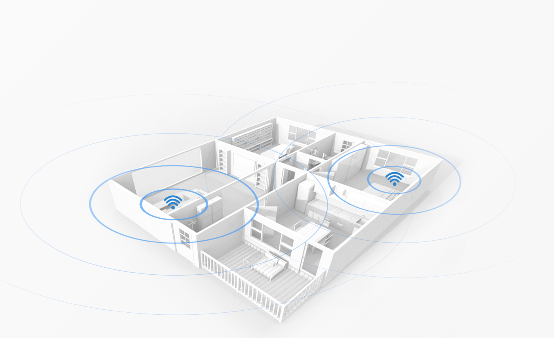 Multi-router mesh networking enables greater Wi-Fi coverage